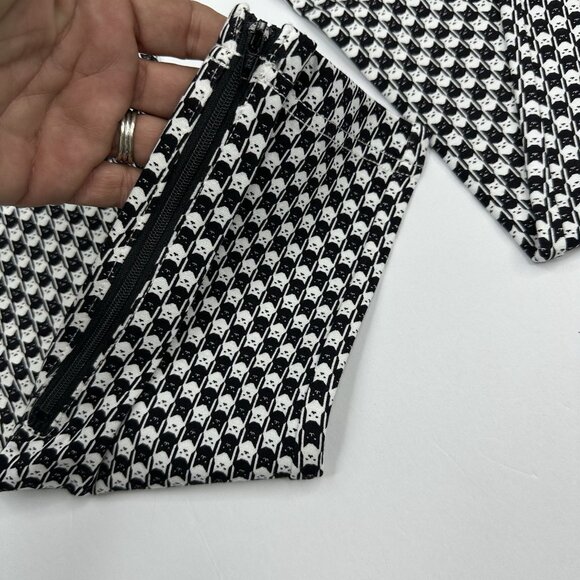 Betabrand Women NWT White Catstooth Skinny-Leg Pencil Dress Yoga Pant XS Petite - Picture 6 of 15